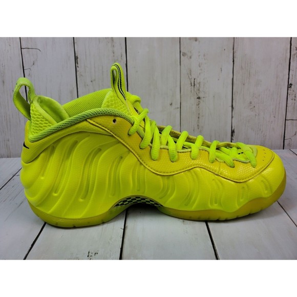 Nike Air Foamposite Pro Volt 2014 Men's Size 9 Sneakers Neon Yellow 624041-700 - Picture 5 of 12